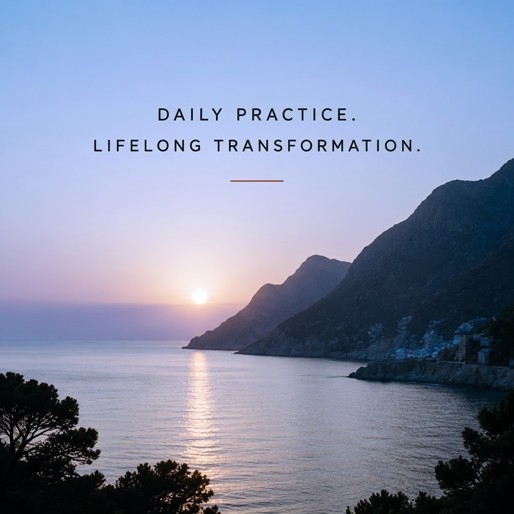 Coastal morning light — daily practice, lifelong transformation
